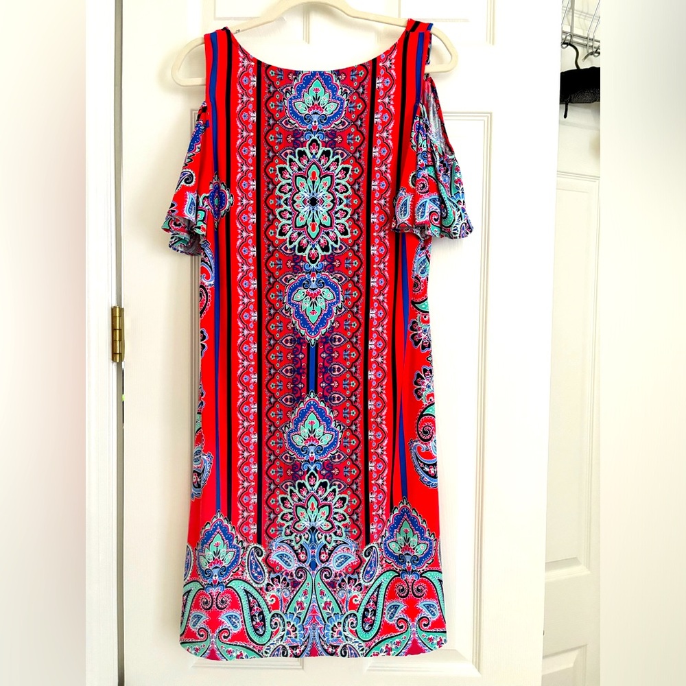 Women’s Size L Lily Lane Cold Shoulder Dress